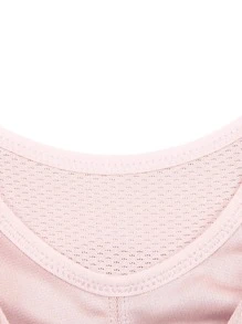 Wingslove Plus Size Women Sports Bra, High Intensity Full Coverage - Baby Pink - View 7