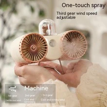 Double-headed Spray Fan - White - View 3