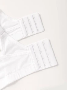 Wingslove Plus Size Women High Impact Full Coverage Sports Bra - White - View 7