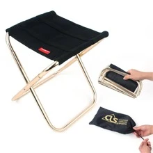 1pc Aluminum Alloy Camping Folding Stool