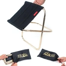 1pc Aluminum Alloy Camping Folding Stool