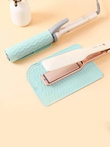 1pc Portable Hair Straightener Insulation Pad - Mint Green - View 1
