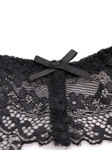 花卉蕾絲吊帶襪