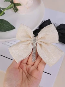 2入組蝴蝶結裝飾髮夾 - 彩色 - 查看 2