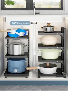 1 giá đựng đồ nhà bếp - Xám - Xem 7