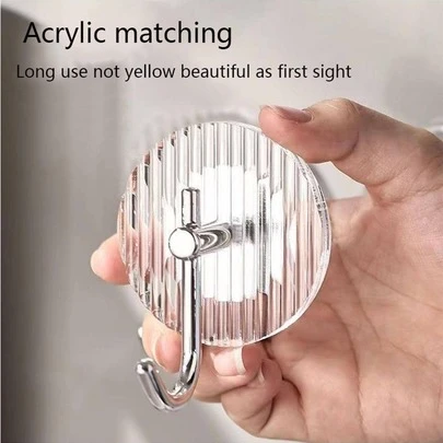 1入組掛壁式透明牆面掛鉤