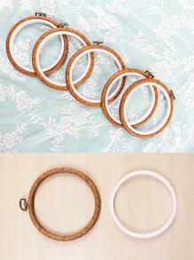 5pcs DIY Cross Stitch Ring - Brown - View 1