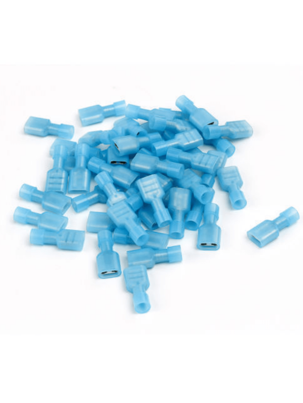 50pcs/set Nylon Female Crimp Spade Crimp Connector Nylon Fully