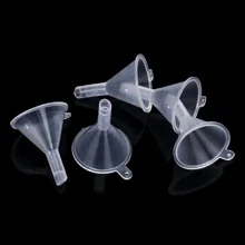5件/10件/20件/30件/40件迷你漏斗小型透明塑料漏斗用于装瓶香水、精油、科学实验室、化学品、工艺用品 - 白色 - 查看 1