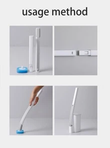 1 件一次性马桶清洁刷浴室装饰秋季装饰 - 白色 - 查看 10