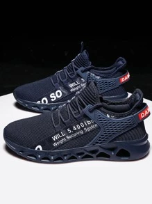 Giày thể thao ngoài trời thông thường cho nam - Màu xanh hải quân - Xem 5