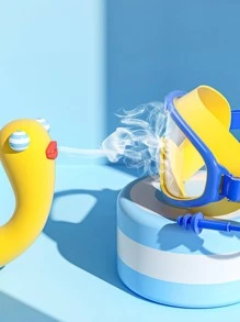 1 件游泳镜（适合 6-18 岁），防水防雾高清大框游泳镜 - 藍色 - 查看 5