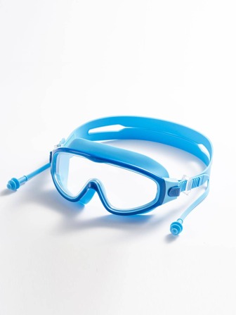1 件游泳镜（适合 6-18 岁），防水防雾高清大框游泳镜