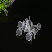 5件/10件/20件/30件/40件迷你漏斗小型透明塑料漏斗用于装瓶香水、精油、科学实验室、化学品、工艺用品 - 白色 - 查看 9