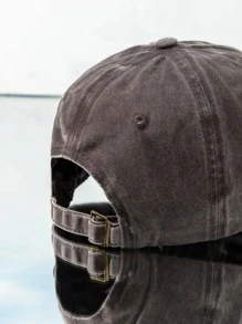 1 Máy Tính Unisex Y2k Phong Cách Thêu Cây Cọ Nước Rửa Sạch Mũ Bóng Chày Mũ Chống Nắng Cho Thể Thao Ngoài Trời, Đi Làm Hàng Ngày - Cà phê nâu - Xem 3