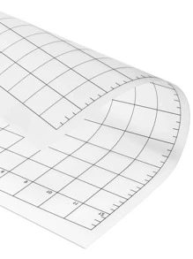 1 pieza transparente con patrón de línea corte simple PVC con patrón geométrico Base de corte para Tarjeta haciendo - transparente - Ver 7