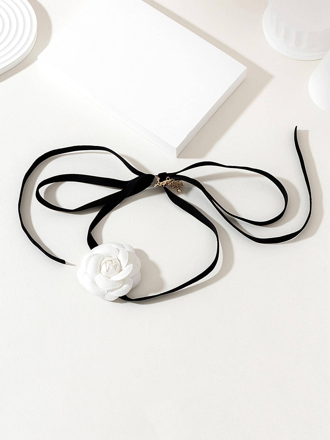 花朵裝飾頸鏈 - 彩色 - 查看 2