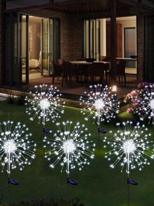 1pc 60/90/120/150/180/200 Đèn LED 2 chế độ bằng đồng cho bãi cỏ, Đèn thiết kế pháo hoa màu trắng hiện đại cho ngoài trời, Đèn chiếu sáng sân vườn ngoài trời cho lối đi, sân, hiên - trắng - Xem 2