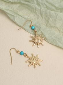 太陽耳墜 - 彩色 - 查看 2