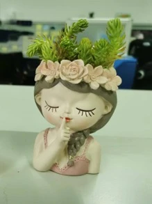 1入組人物設計植物容器 - 彩色 - 查看 5