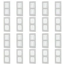 10pairs/pack Fixer PVC Power Strip Holder Wall Mount Home Self Adhesive Shelf - White - View 8