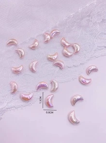 30入組/套月亮設計DIY珠子 - 淺粉色 - 查看 3