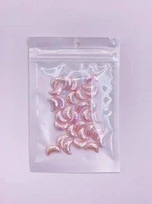 30入組/套月亮設計DIY珠子 - 淺粉色 - 查看 4