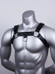 男士舞台表演束缚带，服装配饰皮带 1 件装万圣节背带，适合外出装婚礼派对和礼物万圣节配饰，万圣节服装秋冬配饰万圣节服装，适合青少年、青年、男士、休闲、户外、运动、度假、毕业礼物、生日、日常穿着