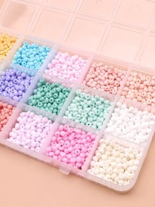 15顏色隨機色4mm玻璃DIY珠子 - 彩色 - 查看 5