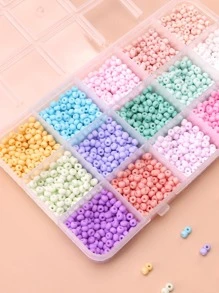 15顏色隨機色4mm玻璃DIY珠子 - 彩色 - 查看 4