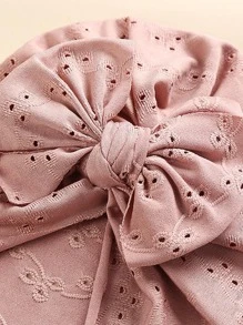 1pc Baby Bow Decor Head Wrap - Dusty Pink - View 2