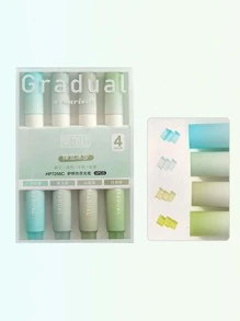 4 piezas Pluma marcador de color mixto - Multicolor - Ver 8