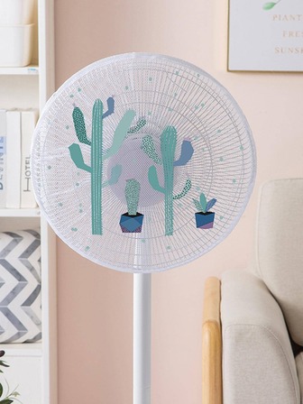 1入組仙人掌圖案電風扇罩