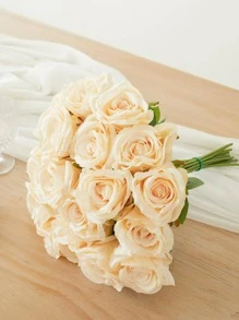 10 bông hồng nhân tạo - Rượu sâm banh - Xem 6