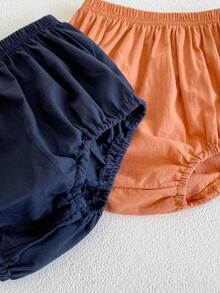 Bebé 1 pieza Top de tirantes con estampado de lunares & 1 pieza Shorts - Amarillo - Ver 7