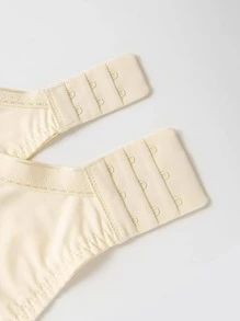 WINGSLOVE Plus Size Elegant Floral Lace Underwire Bra - Beige - View 11