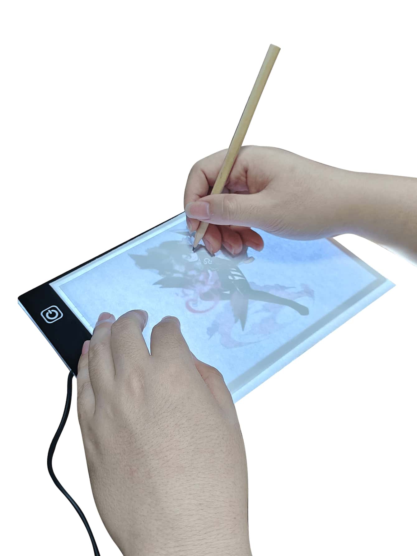 A5 Light Pad for Diamond Painting, 9.5*5.9*0.2Inches, USB-C Charging Cable, 3 Levels of Brightness, Uniformly Illuminated Diamond Art Light Board - 黑色 - 查看 1