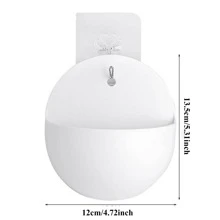 1入組掛壁式植物容器 - 白色 - 查看 3