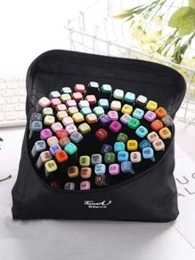 80pcs Mixed Color Marker Pen - Multicolor - View 1