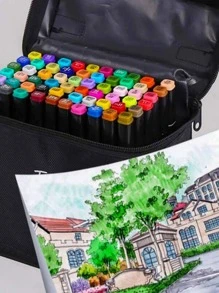 80pcs Mixed Color Marker Pen - Multicolor - View 2