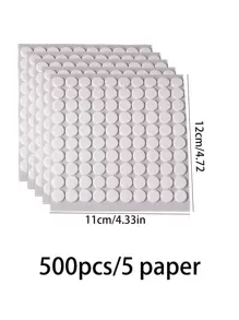 500 pezzi Adesivi per stoppino per candele da 10 mm, adesivi resistenti al calore a doppia faccia per fissare lo stoppino alla cera per la realizzazione fai-da-te di candele