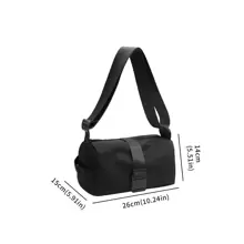 1 pieza Bolsa de entrenamiento con cremallera y correa ajustable para viajes