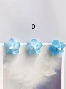3pcs Plastic Fridge Magnet, Modern Mixed Pattern Flower Design Refrigerator Sticker For Home - Multicolor - View 10