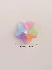 3pcs Plastic Fridge Magnet, Modern Mixed Pattern Flower Design Refrigerator Sticker For Home - Multicolor - View 6