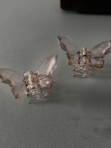 6 piezas Garra de pelo con diseño de mariposa - Multicolor - Ver 8