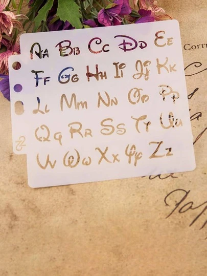 1pc Hollow Letter Painting Template Back To School