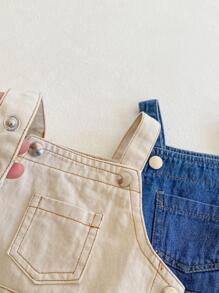 Baby Girl Summer Bodysuit Denim Overalls, Spring And Autumn Wearable, Cool Jumpsuit Outfit