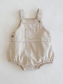 Baby Girl Summer Bodysuit Denim Overalls, Spring And Autumn Wearable, Cool Jumpsuit Outfit