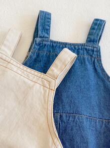 Baby Girl Summer Bodysuit Denim Overalls, Spring And Autumn Wearable, Cool Jumpsuit Outfit