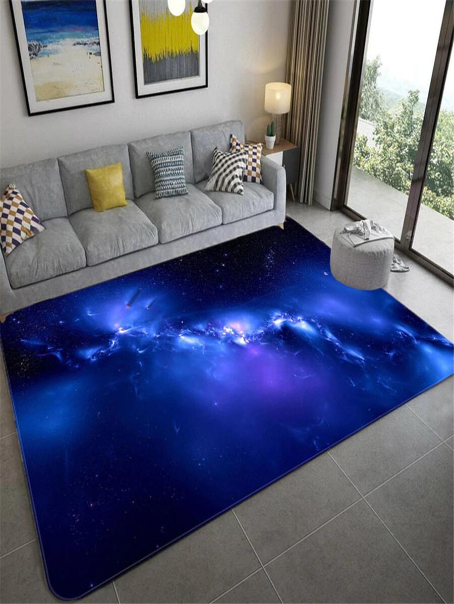1 Thảm Galaxy In Hình, Polyester Hiện Đại Chống Trơn Trượt Thảm Trải Sàn Cho Phòng Khách Và Phòng Ngủ - Nhiều màu - Xem 1
